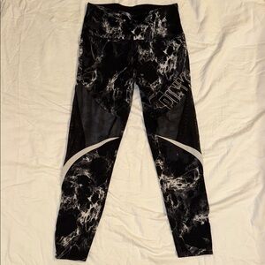 PINK Victoria's Secret Black and White Leggings